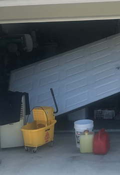 Insulated White Sectional Garage Door – Blaine, MN